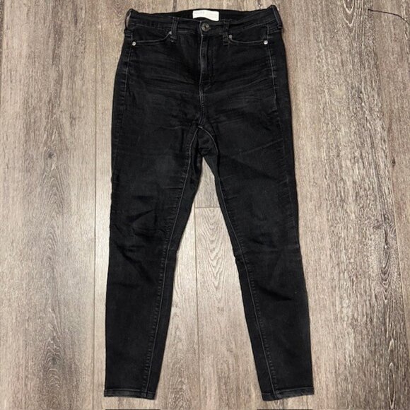 Mudd FLX Stretch Juniors Size 7 Gray Hi Rise Denim Jeggings w Pockets - Picture 1 of 6